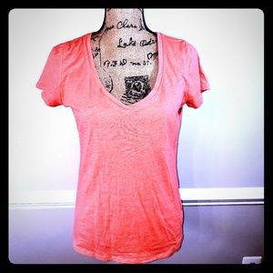 VGUC New York & Co orange sz M tshirt